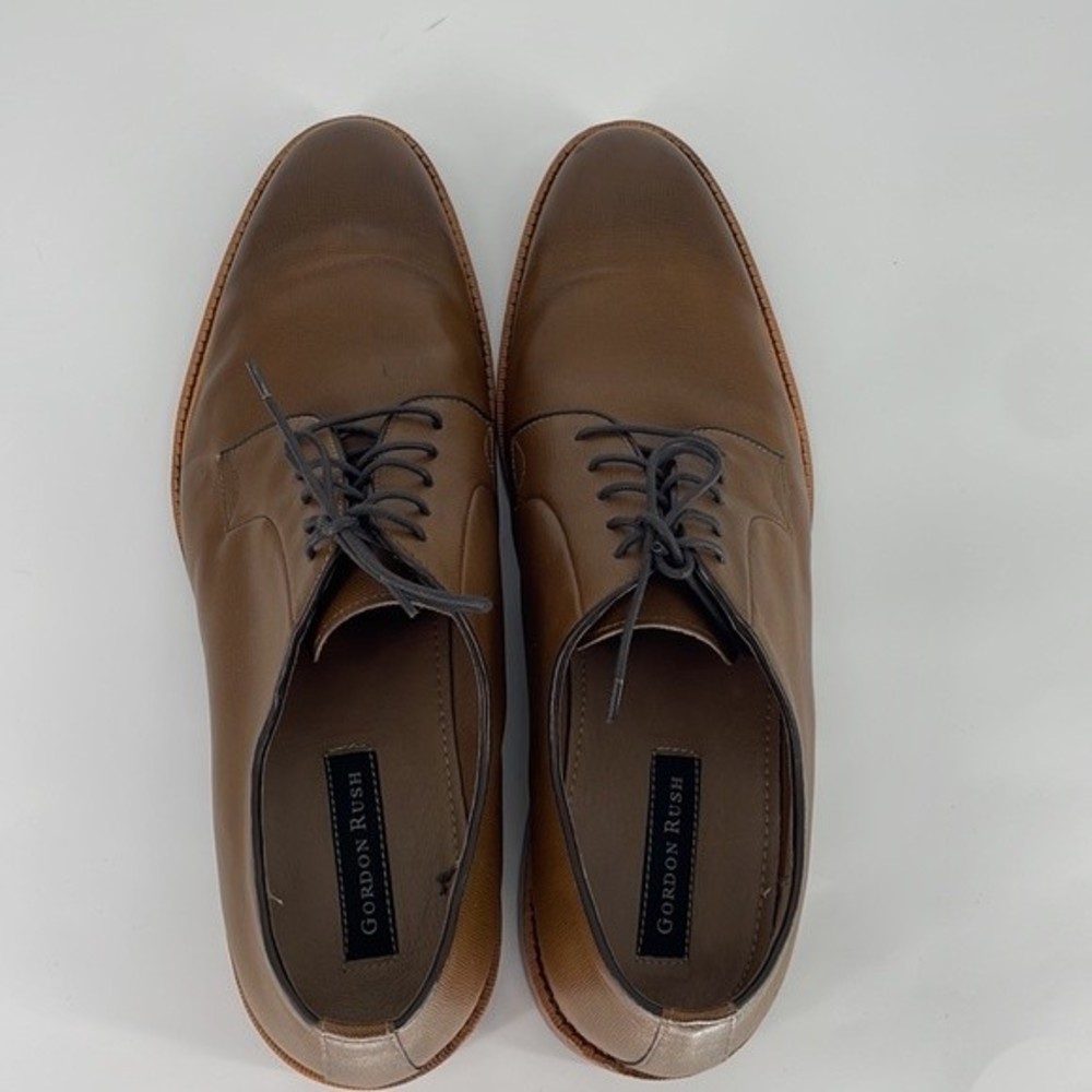 GORDON RUSH "nester" tan brown lace up oxford dress shoes men's size 15 - Picture 3 of 9